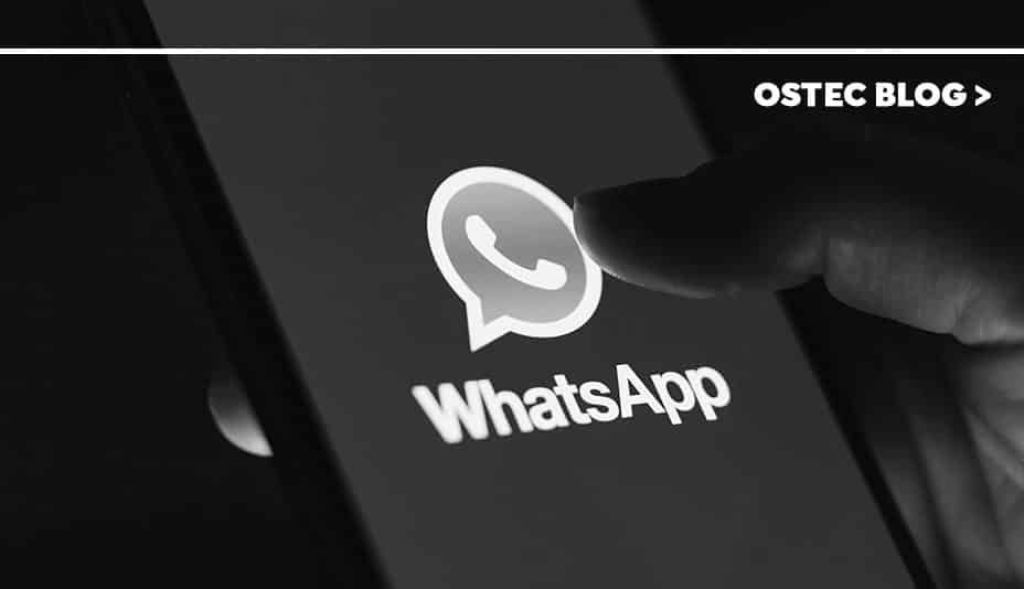 Whatsapp aberto em smartphone