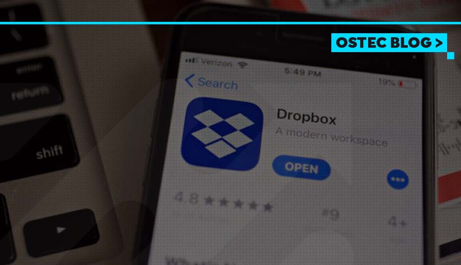 aplicativo dropbox sign aberto em celular